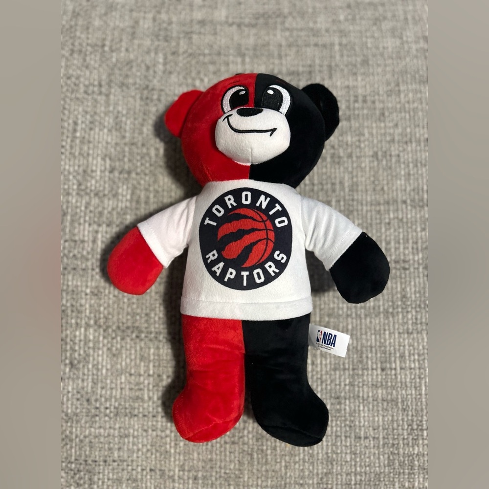 NBA Toronto Raptors Black and Red Stuffed Bear